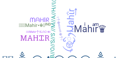 暱稱 - Mahir