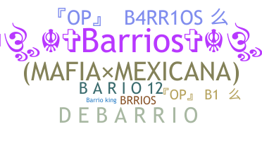 暱稱 - Barrios