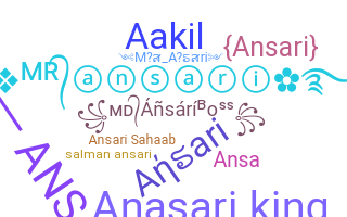 暱稱 - Ansari