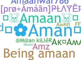 暱稱 - Amaan