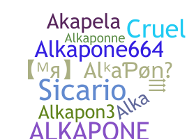 暱稱 - Alkapone