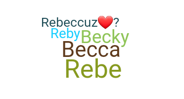 暱稱 - Rebecca