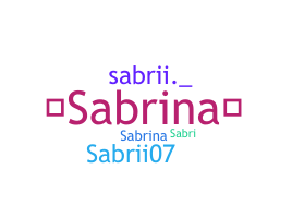 暱稱 - Sabrii