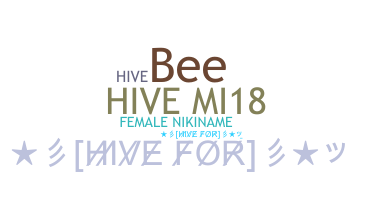 暱稱 - Hive