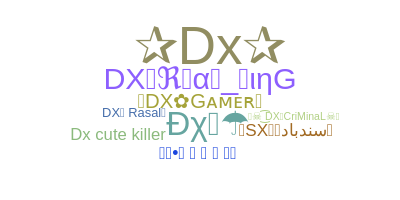 暱稱 - DX