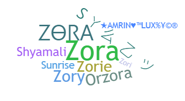 暱稱 - zora