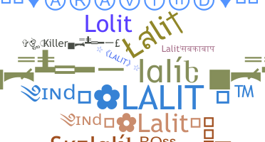 暱稱 - Lalit