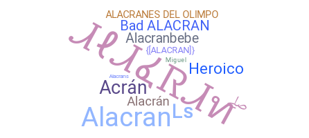 暱稱 - alacran