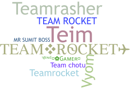 暱稱 - TeamRocket