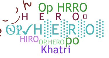 暱稱 - Ophero