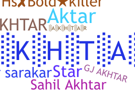 暱稱 - Akhtar