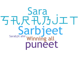 暱稱 - Sarabjit