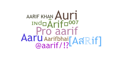 暱稱 - Aarif