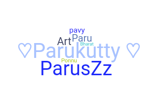 暱稱 - Parvathy