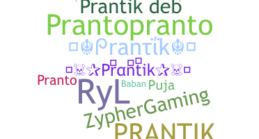 暱稱 - Prantik