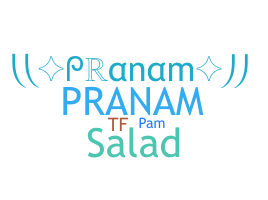 暱稱 - Pranam