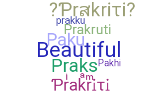 暱稱 - Prakriti