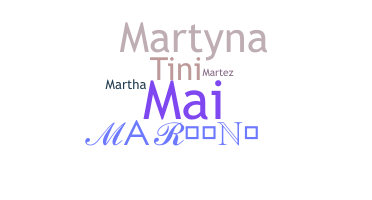 暱稱 - Martini