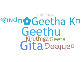 暱稱 - Geetha