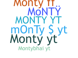 暱稱 - MontyYT