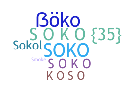 暱稱 - Soko