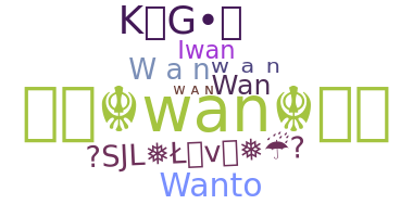 暱稱 - wan