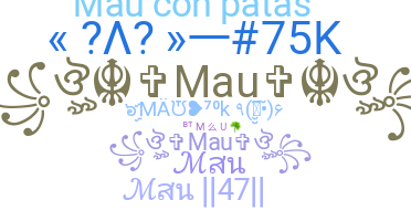 暱稱 - Mau