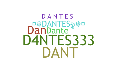 暱稱 - Dantes