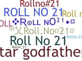 暱稱 - ROLLNO21