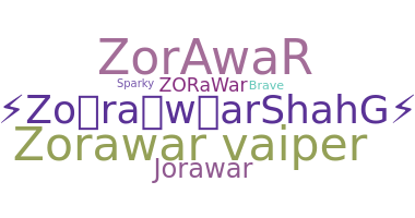 暱稱 - Zorawar