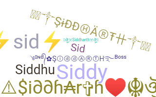 暱稱 - Siddharth