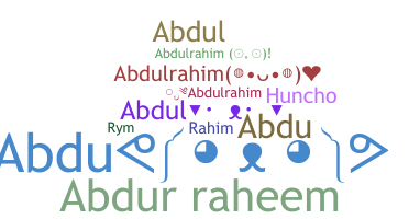 暱稱 - Abdulrahim