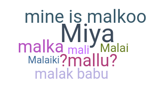 暱稱 - Malaika