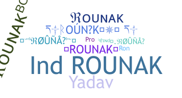 暱稱 - rounak