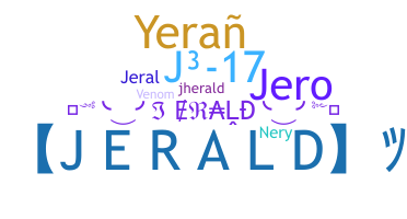 暱稱 - Jerald