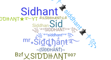 暱稱 - Siddhant