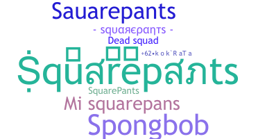 暱稱 - squarepants