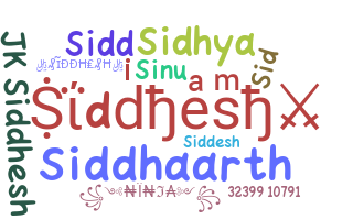 暱稱 - Siddhesh