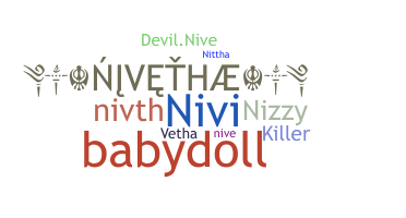 暱稱 - Nivetha