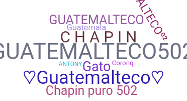暱稱 - Guatemalteco
