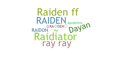 暱稱 - Raiden