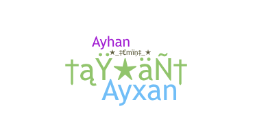 暱稱 - Ayxan