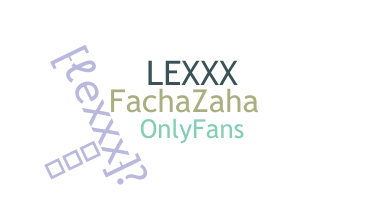 暱稱 - lexxx