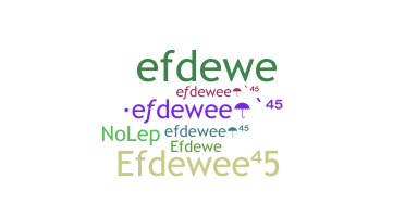 暱稱 - efdewee45