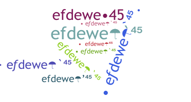 暱稱 - efdewe45