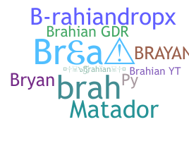 暱稱 - brahian