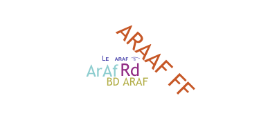 暱稱 - araf