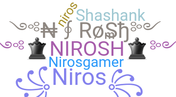 暱稱 - Nirosh