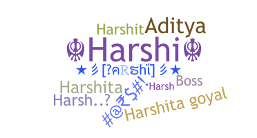 暱稱 - Harshi
