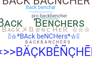 暱稱 - Backbenchers